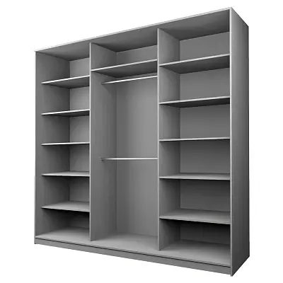 картинка Шкаф-купе 3-х дверный МАКС с пленкой Oracal Шоколад от магазина КУПИ КУПЕ